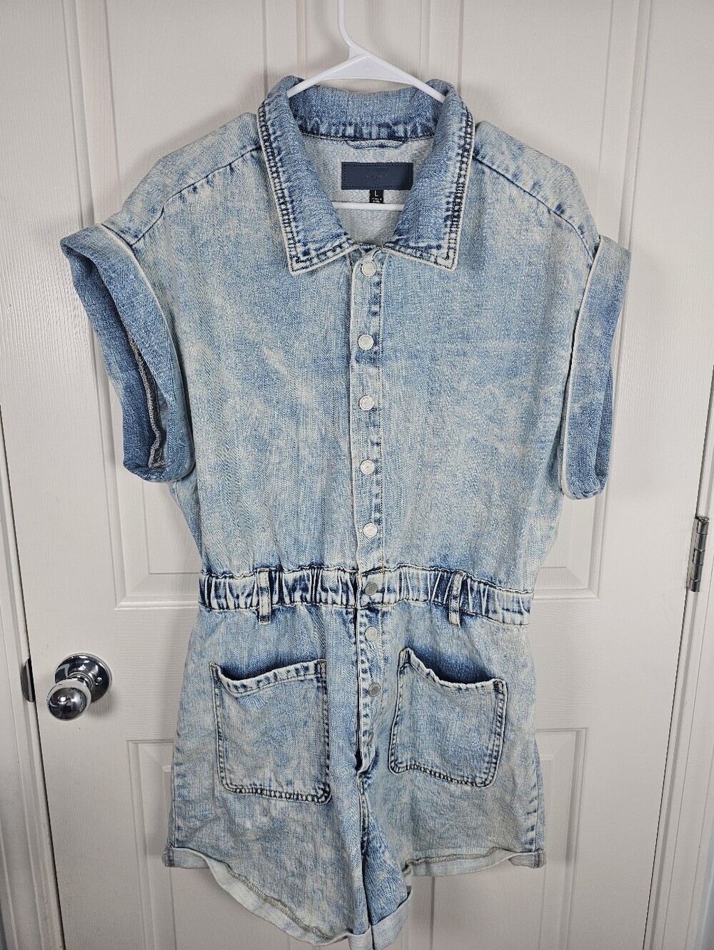 Blank NYC Light Denim Romper Size L